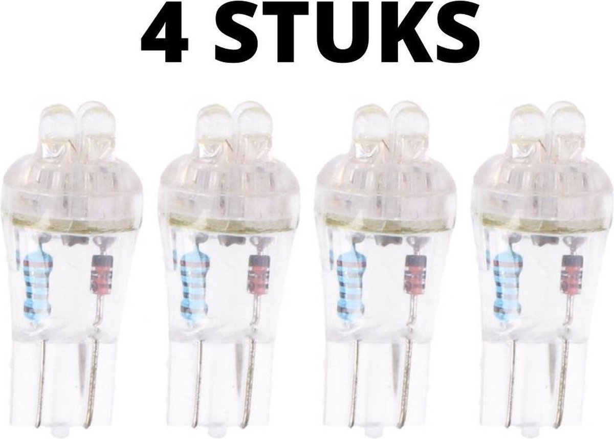 Dunlop Ledlamp Auto - 4 Stuks - Voertuigverlichting - 12V - Auto lamp - Koplamp - Auto accessoires - Voertuigverlichting - Lamp