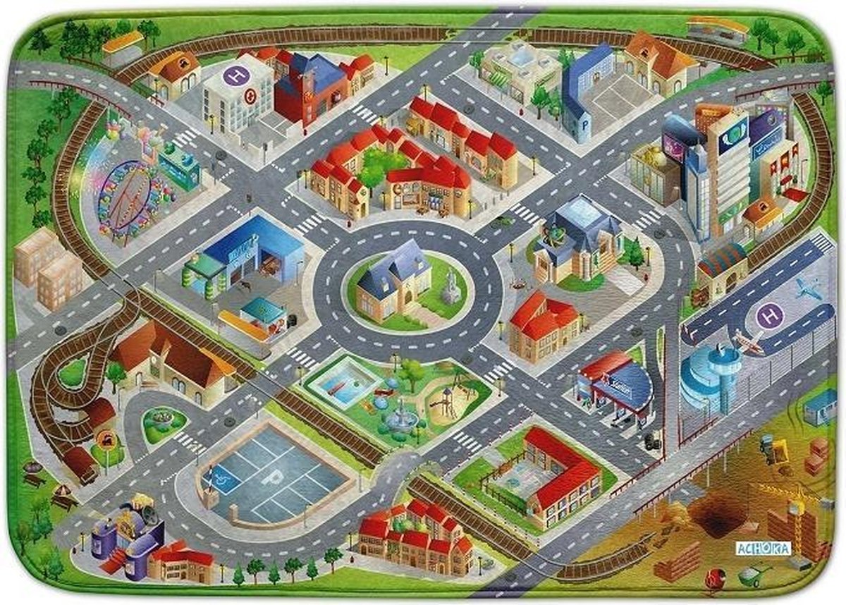 Achoka Verkeerskleed District Us Connect 100 X 150 Cm