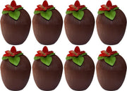 8x Kokosnoot drinkbekers hawaii 12 x 10 cm 250 ml - Tropisch/hawaii thema feest accessoires