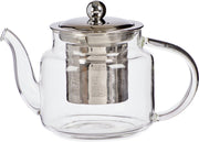 Glazen theepot 500 ml met filter/infuser en handvat - Theepotten/theekannen van glas - Theepot met thee infuser