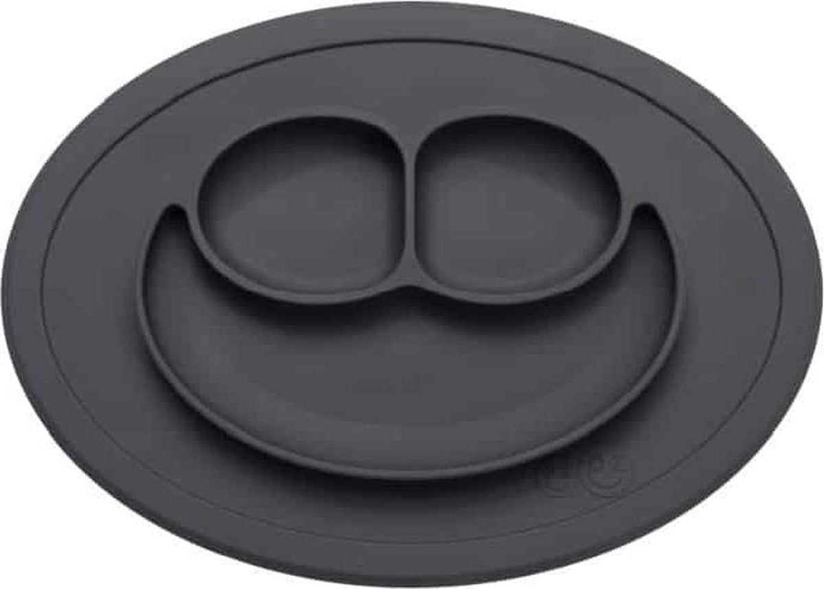Ezpz mini placemat en bordje in één slate Mini mat slate