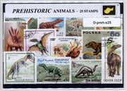 Dinosaurussen / Prehistorische dieren – Luxe Postzegel pakket (A6 formaat) : collectie van 25 verschillende postzegels van dinosaurussen. Cadeau ! Het product is te verzenden als ansichtkaart in een A6 envelop. Dino's
