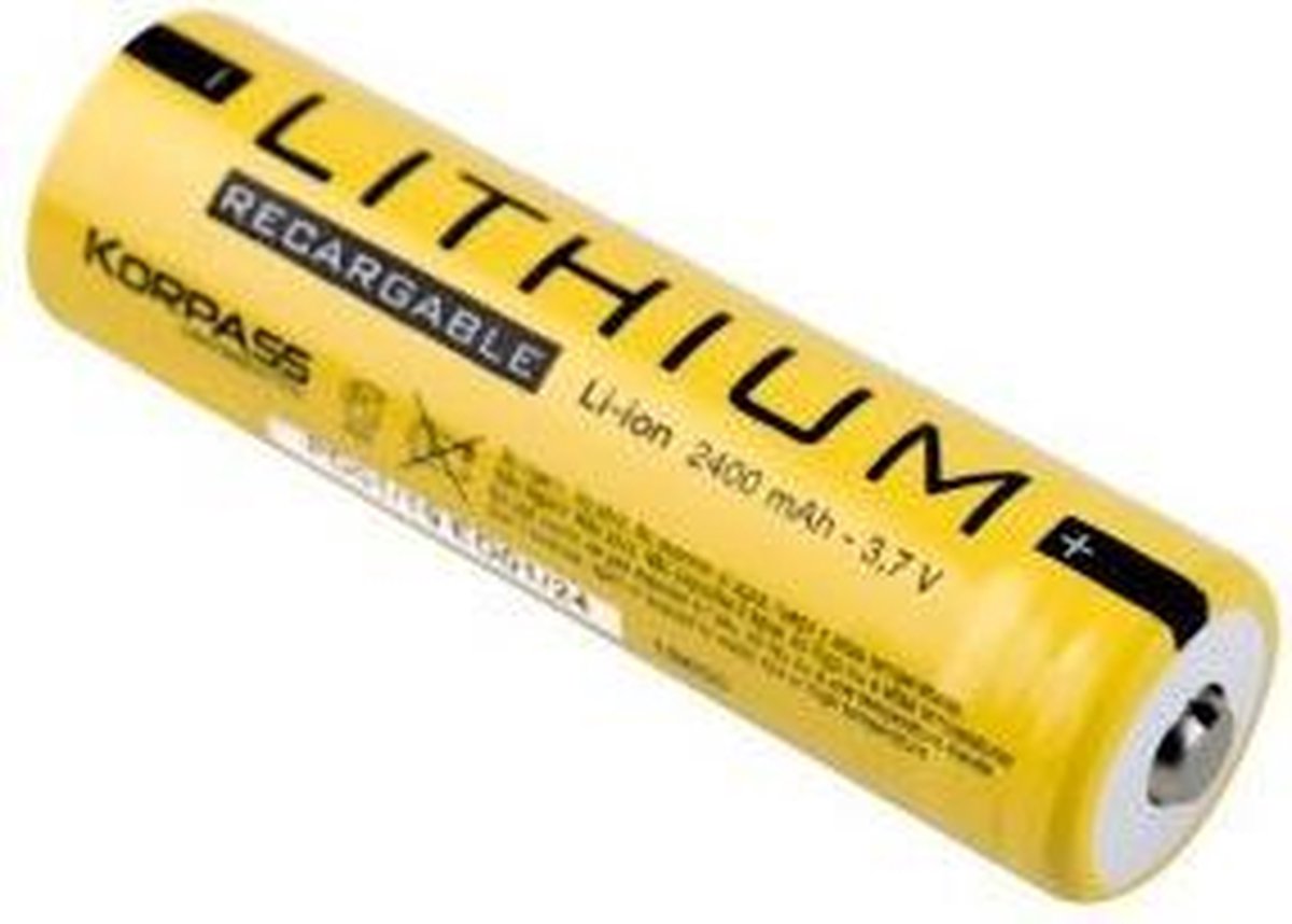 18650 Batterij 2400mah (Protected) - Korpass