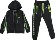 Kinder Trainingspak kleur logo lichtgroen