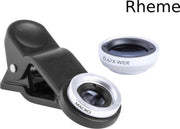 Smartphone Lens Kit - 2 Lenzen - Universeel Clip - Draagtasje - Rheme