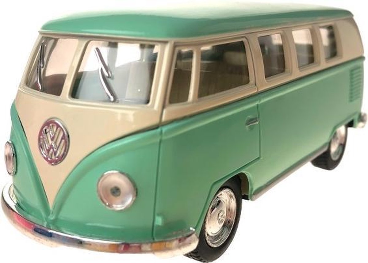 Toys Amsterdam Bus Volkswagen T1 1962 Pull-back 1:32 Staal Groen