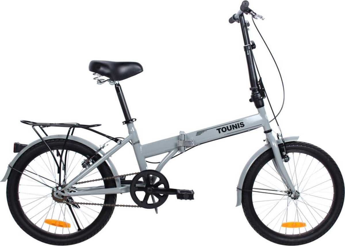 TimeCares Vouwfiets  - 20 Inch - Zilver - Unisex - Lichte Fiets - Herenfiets - Damesfiets