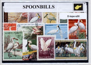 Lepelaars – Luxe postzegel pakket (A6 formaat) : collectie van verschillende postzegels van lepelaars – kan als ansichtkaart in een A6 envelop - authentiek cadeau - kado - geschenk - kaart  - vogel - vogels - Platalea leucorodia - ibis - snavel