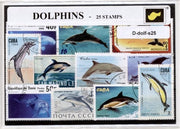 Dolfijnen – Luxe postzegel pakket (A6 formaat) : collectie van 25 verschillende postzegels van dolfijnen – kan als ansichtkaart in een A6 envelop - authentiek cadeau - kado -kaart - dieren - zeezoogdieren - dolfijn - vissen - zeedieren - Delphinidae