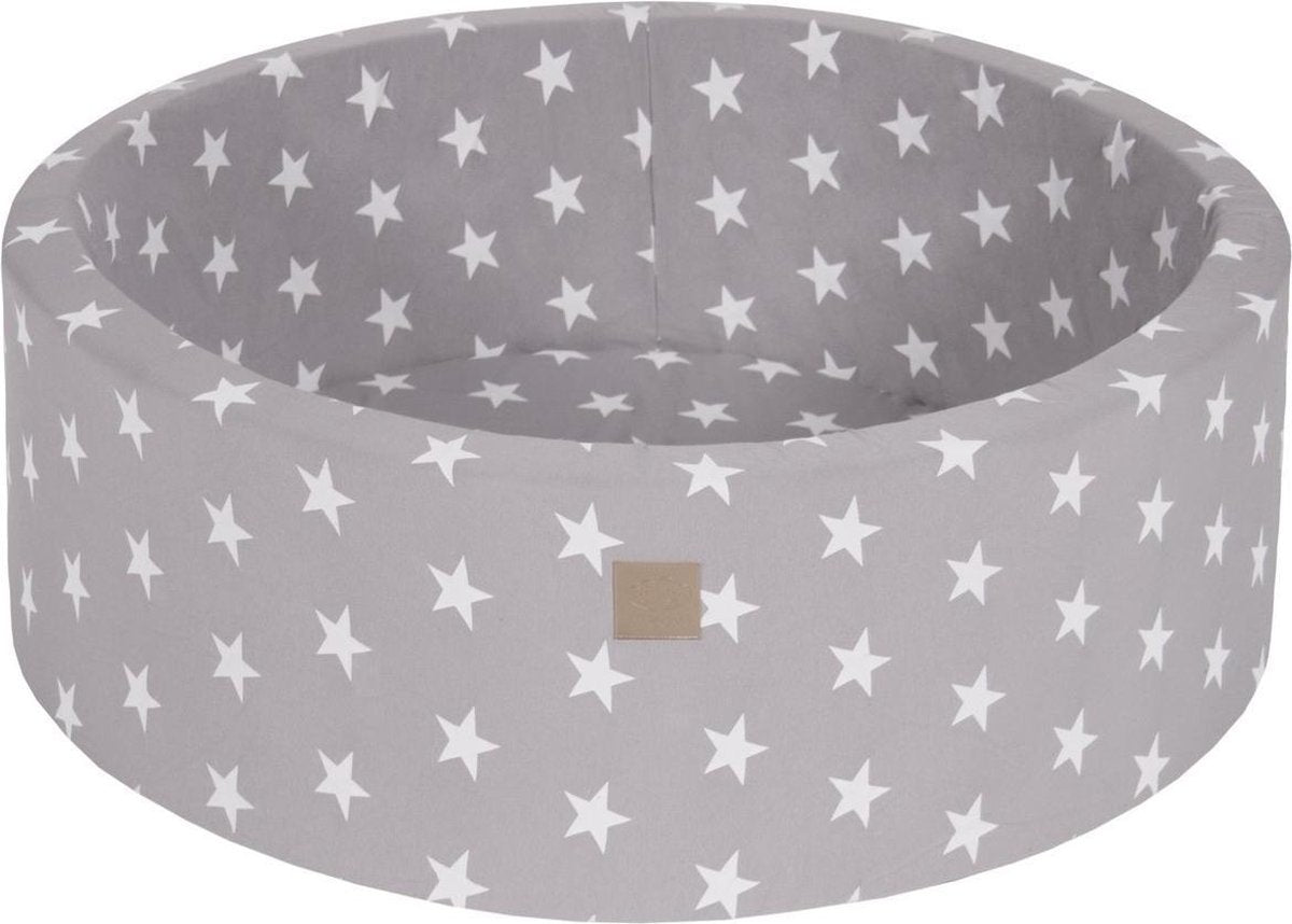 ballenbak XL Licht grijs sterren - 90x30 excl. ballen