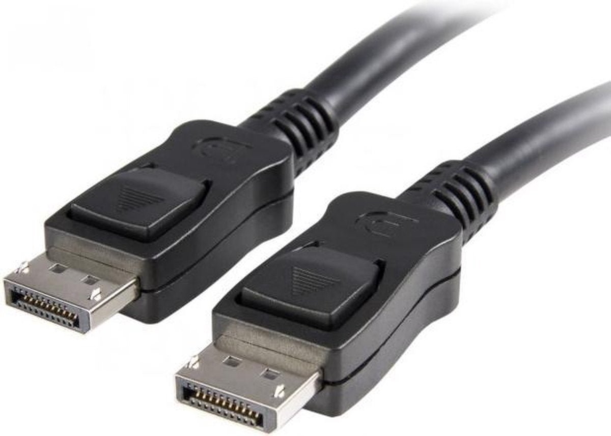 TECHly DisplayPort Aansluitkabel 2.00 m ICOC-DSP-A-020 Zwart [1x DisplayPort stekker - 1x DisplayPort stekker]