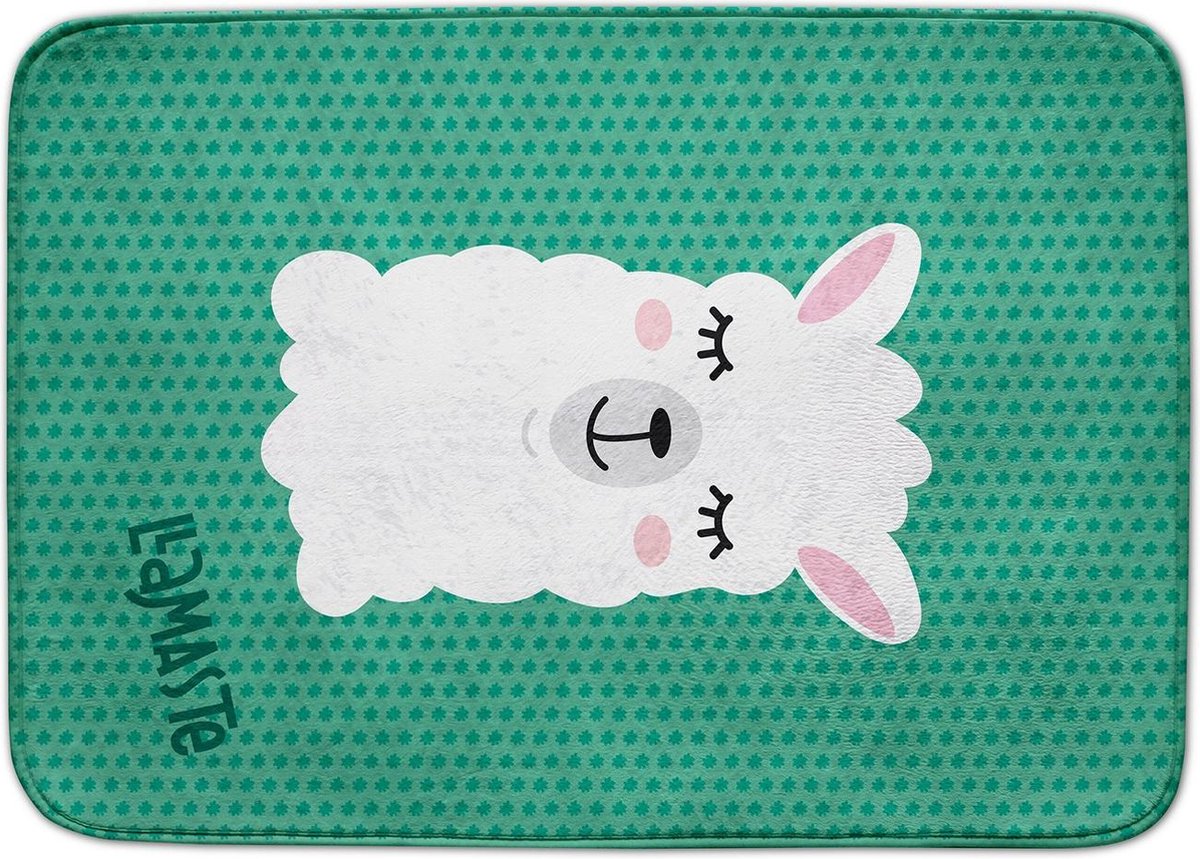 ACHOKA Speelkleed - Lama Decomat - 100 x 150 cm - groen