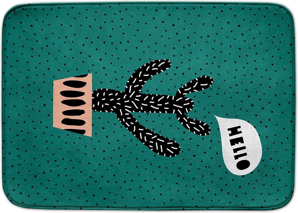 ACHOKA - Speelkleed Cactus Decomat - 100 x 150 cm - Groen