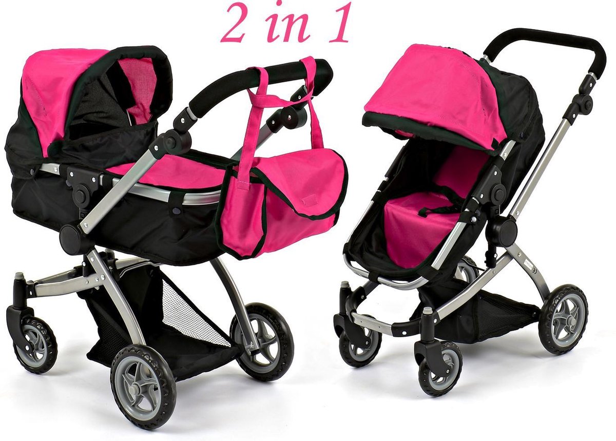 Poppenwagen Paris 2 in 1