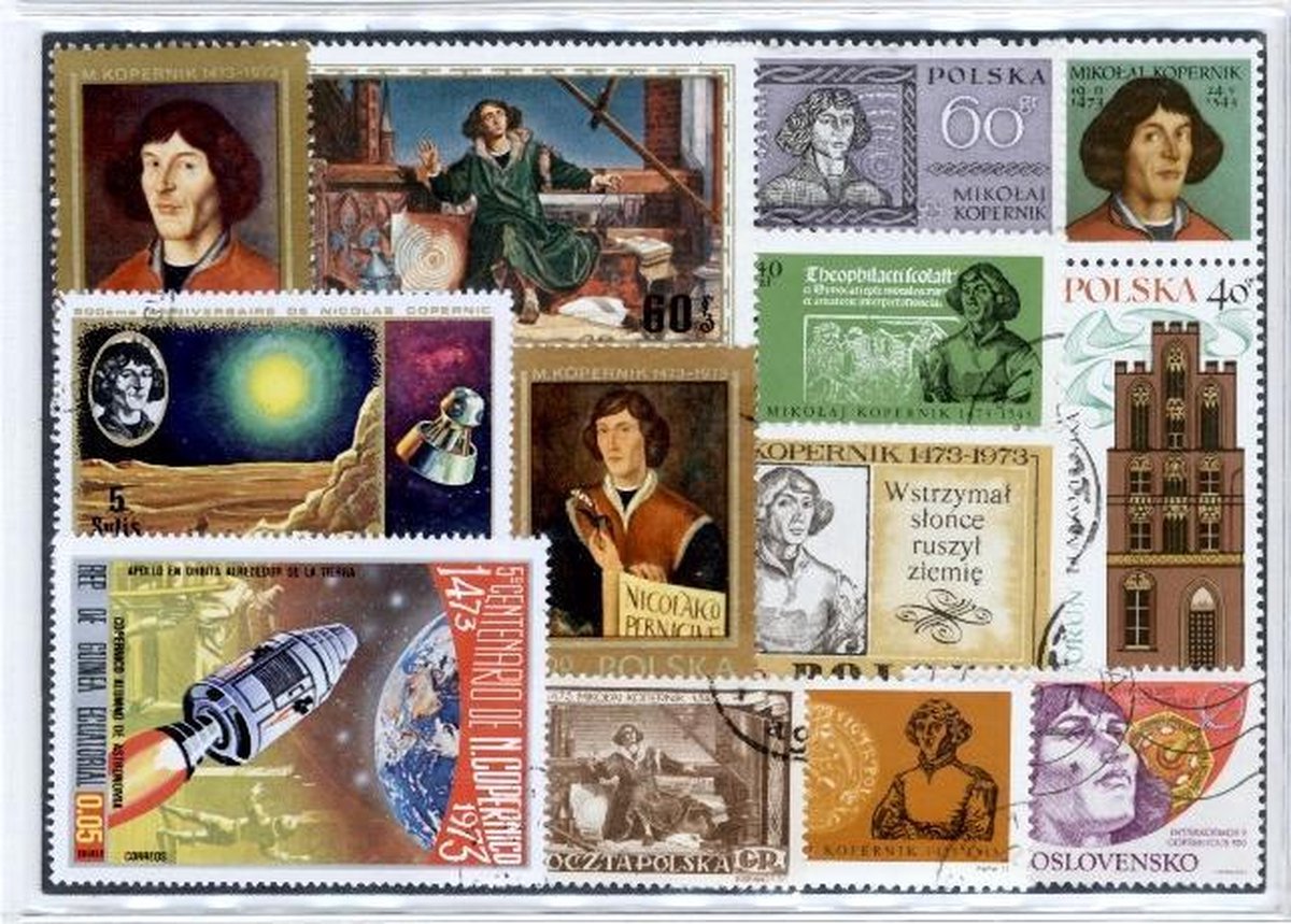 Nicolaus Copernicus – Luxe postzegel pakket (A6 formaat) - collectie van 25 verschillende postzegels van Nicolaus Copernicus – kan als ansichtkaart in een A6 envelop. Authentiek cadeau - kado - kaart - astronomie - wiskunde - polen - sterren