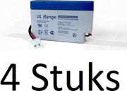 4 Stuks Loodaccu Ultracell UL 12v 800mAh