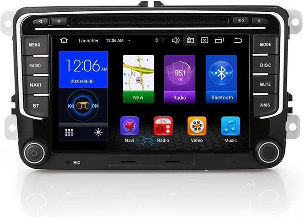 Volkswagen Seat & Skoda Autoradio Multimedia Navigatie 7" | Carplay | Android | DAB+ | 64GB