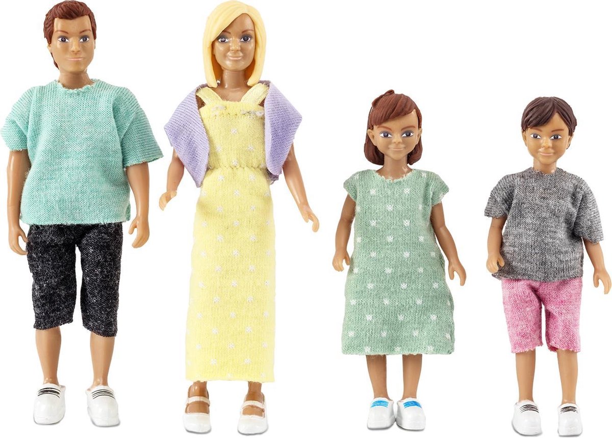 LUNDBY POPPENHUIS SET - FAMILIE MET TWEE KINDEREN