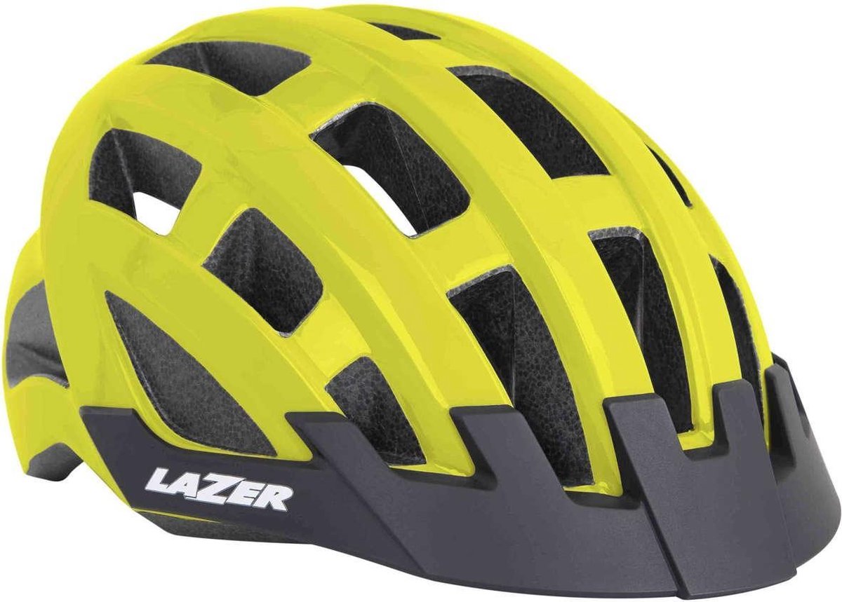 Lazer Fietshelm Compact Deluxe Unisex Geel Maat 54-61 Cm