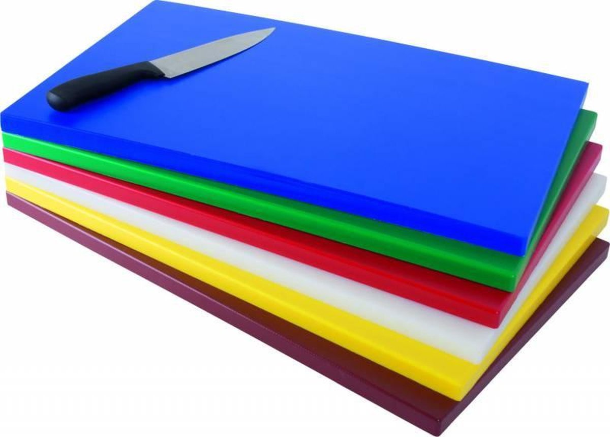 Saro Snijplank polyethyleen BRUIN HACCP 18mm dik!