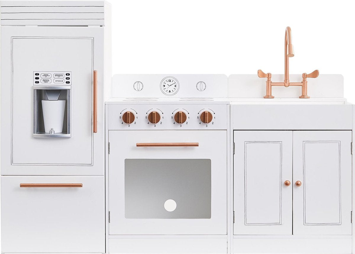 Roségoudkleurige houten speelgoedkeuken Teamson Kids TD-12863R