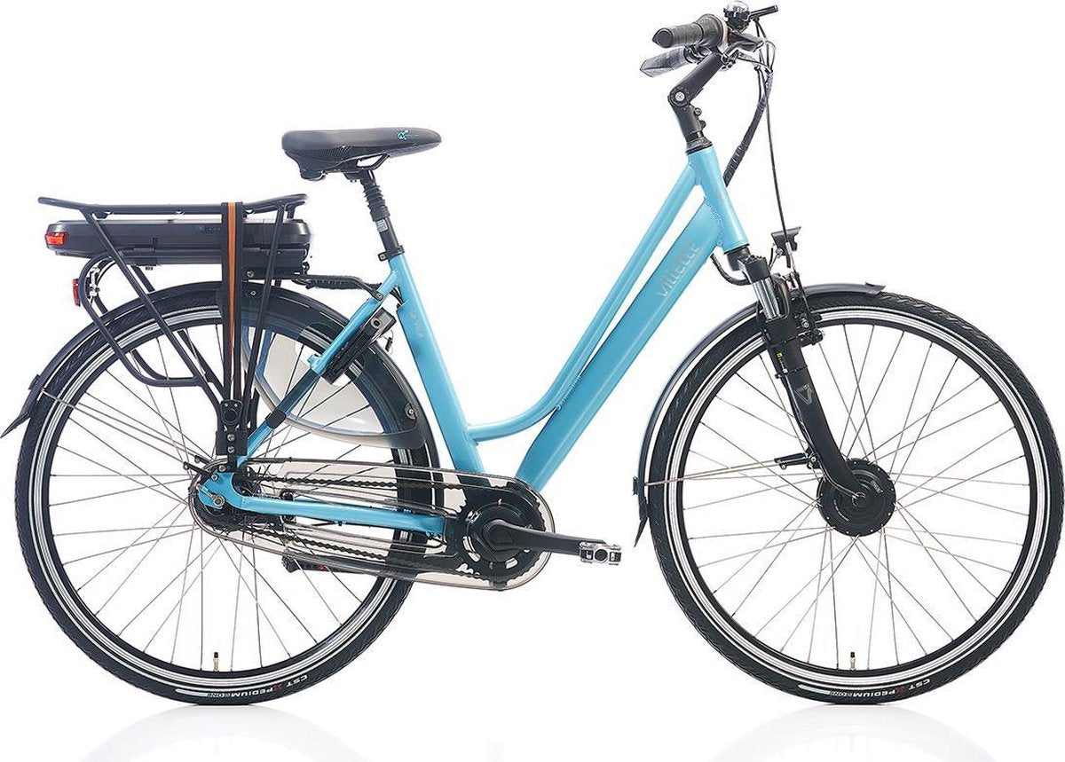 Villette la Ville elektrische fiets - aquablauw - Framemaat 51 cm