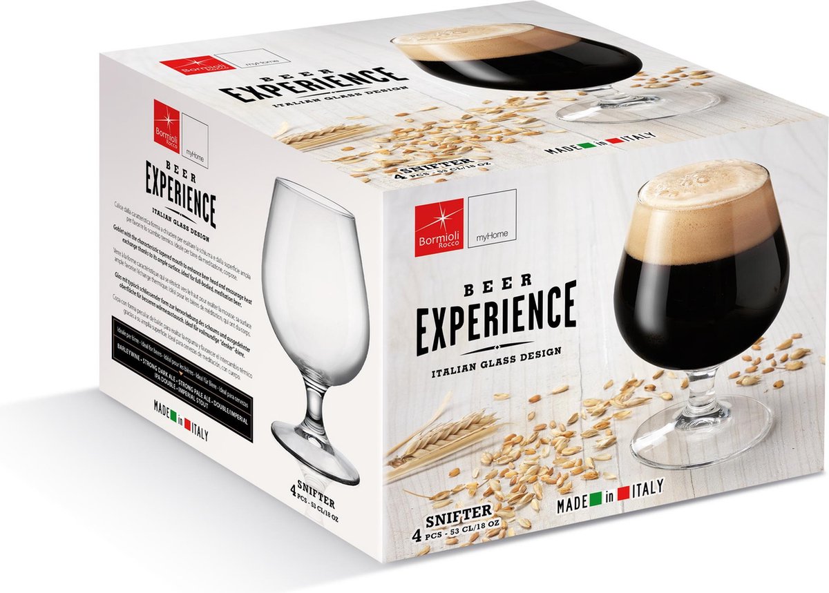 Bormioli Beer Club Snifter Bierglas - 53 cl - Set-6