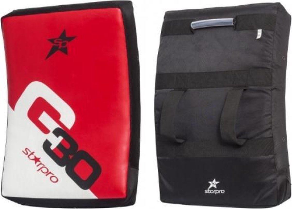 Starpro Trapkussen Curved Kick Shield 45x65x10 Cm Rood
