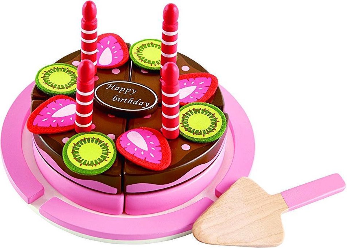 Hape Houten speelgoed verjaardagstaart