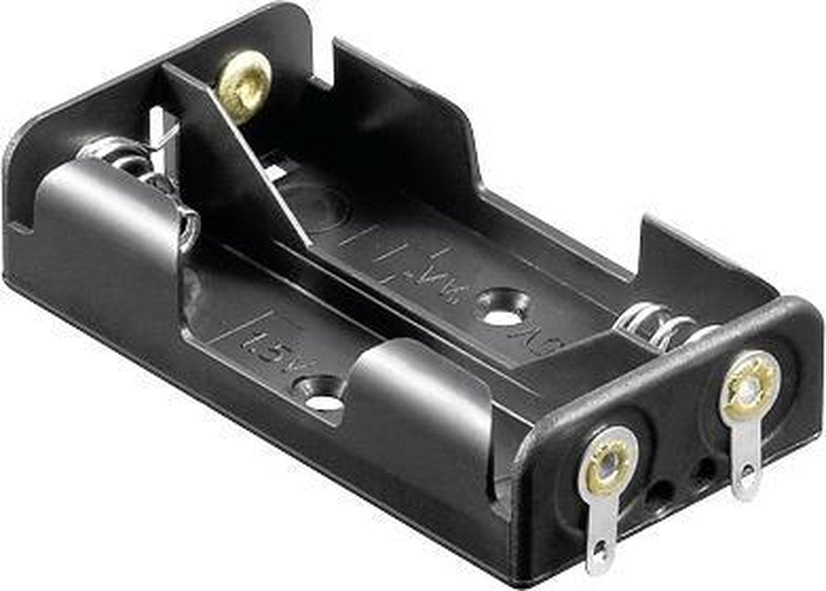 Goobay BH 2xAA Binnen Actieve houder Zwart