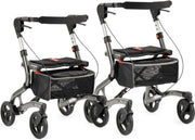 MultiMotion Trollimaster RG70 Rollator Low - Donkergrijs - Zithoogte 52 cm (lengte tot 1.65cm)