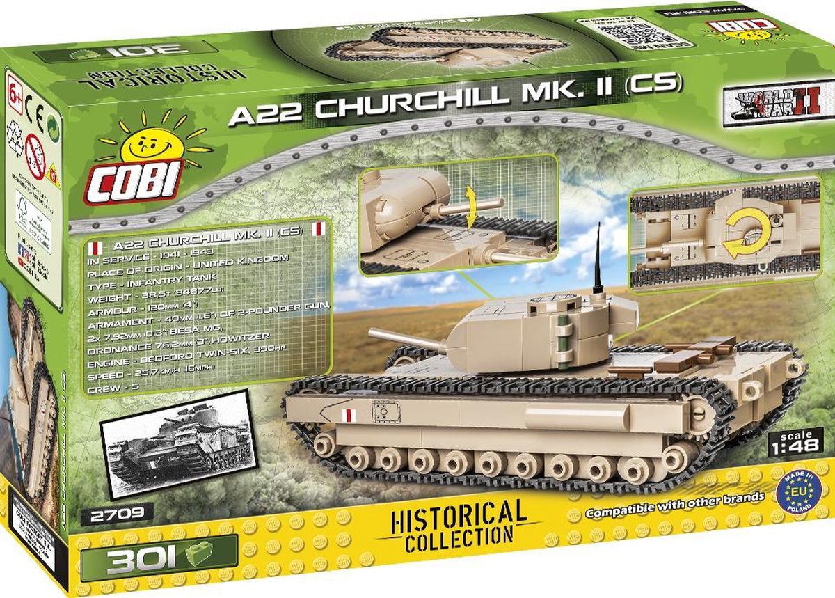 COBI | Historical Collection - WWII - Schaal 1:48 | Churchill | 2709
