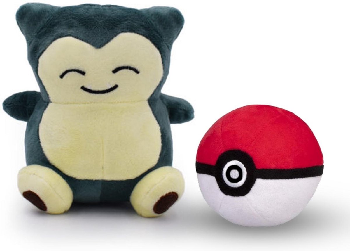 Snorlax 13 Cm Pokeball 10 cm knuffel pluche