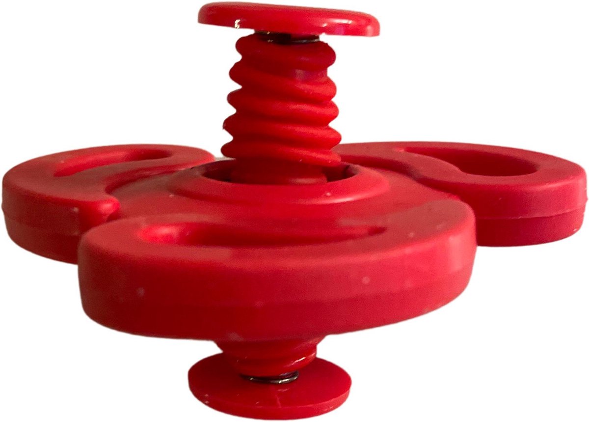 Spinning Jump Spinners Fidget | Spin Flip Spinners | Bouncing Spinner - Rood
