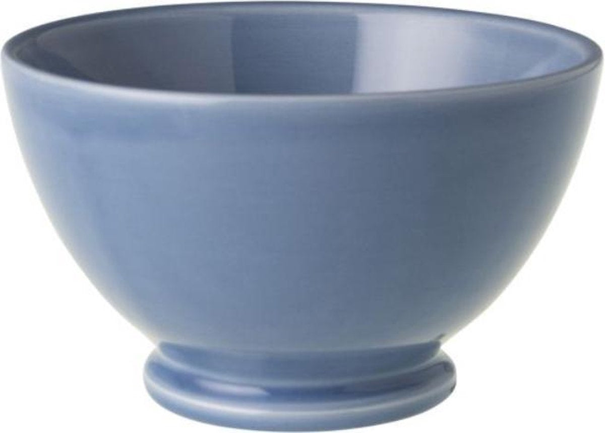 Royal Boch Kom 13cm Op Voet Fleurs Blues Uni