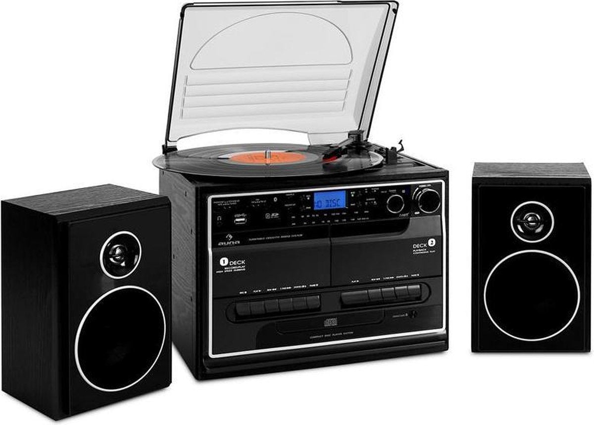 Auna 388-BT Bluetooth stereotoren met cassette