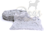 Fluffy Donut 100cm + Fluffy Deken 100x75cm - Fluffy Combinatie - Hondenmand - Hondendeken - Fluffy - Grijs - Maat L - Dogs&Co