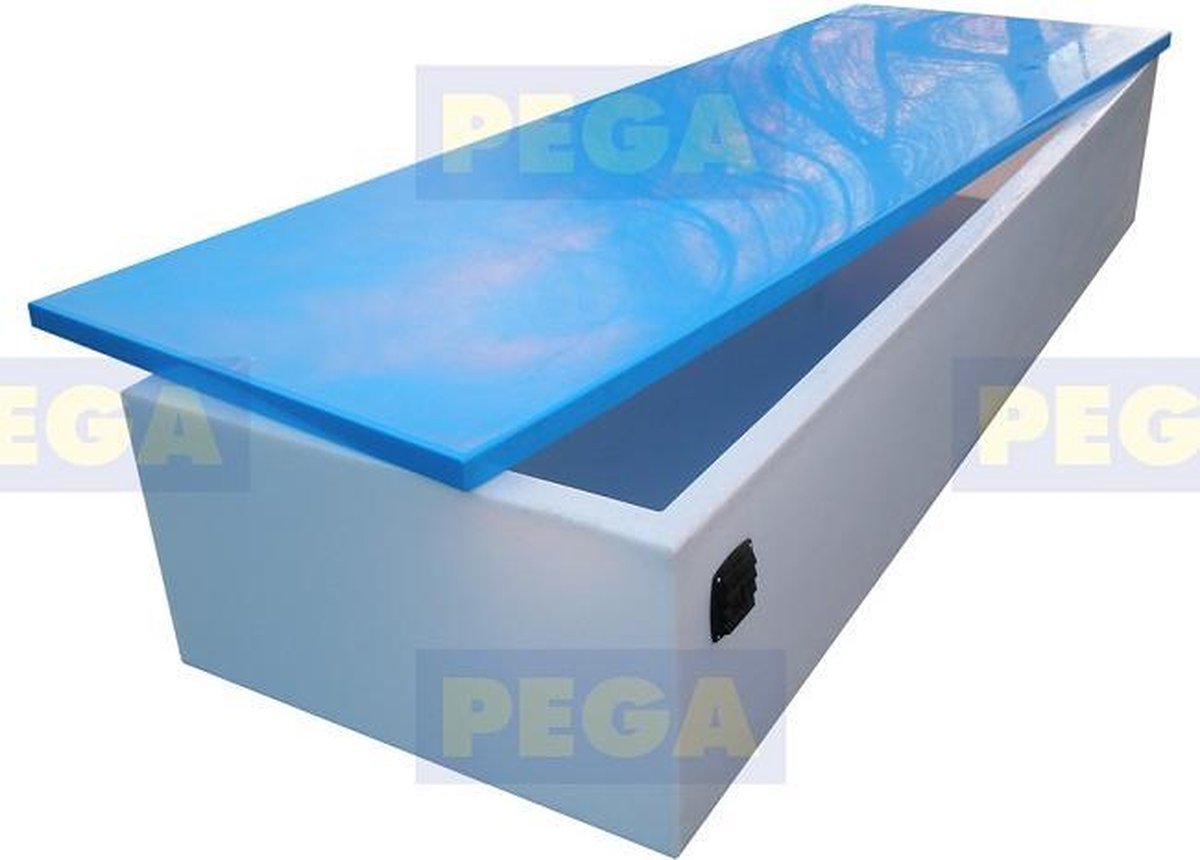 Sailbox Afmeting 400 x 90 x 60 cm HDPE / Vlak deksel (290.30)