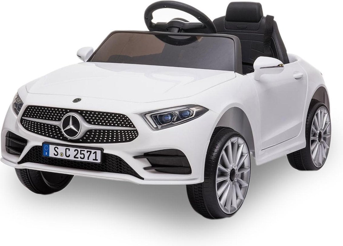 Mercedes CLS350 Elektrische Kinderauto - Accu Auto - Incl. Afstandsbediening - Wit