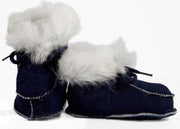 Bernardino® - Baby slofjes - Donkerblauw - Unisex - Maat 18
