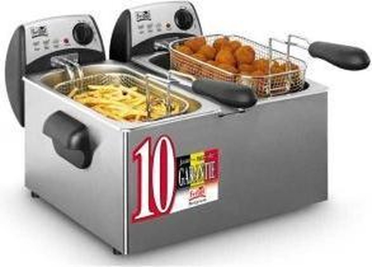 Fritel FR1355 Duo Friteuse 2x3L 2x2000W