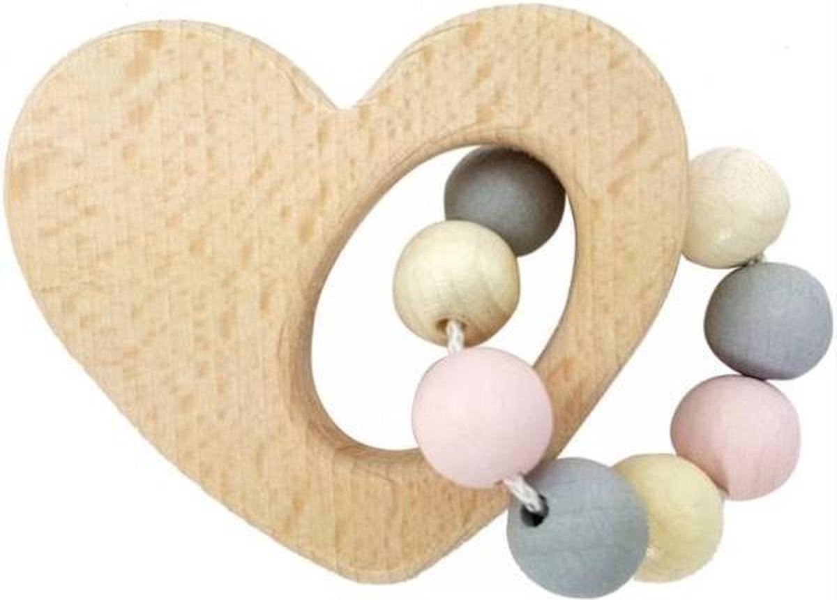 Rammelaar - Hart - Naturel/roze
