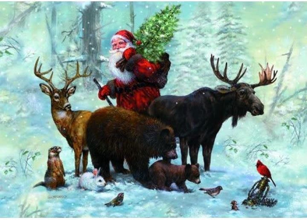 Puzzel Santas Team 1000 Stuk.Piatnik 551543