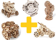 UGears modelbouw hout voordeelpakket mooi geschenkset 5delig
