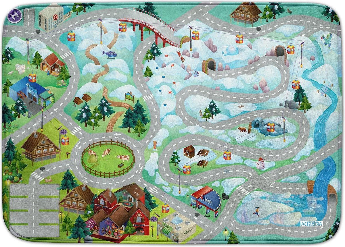 Achoka Verkeerskleed Mountain Us Connect 100 X 150 Cm