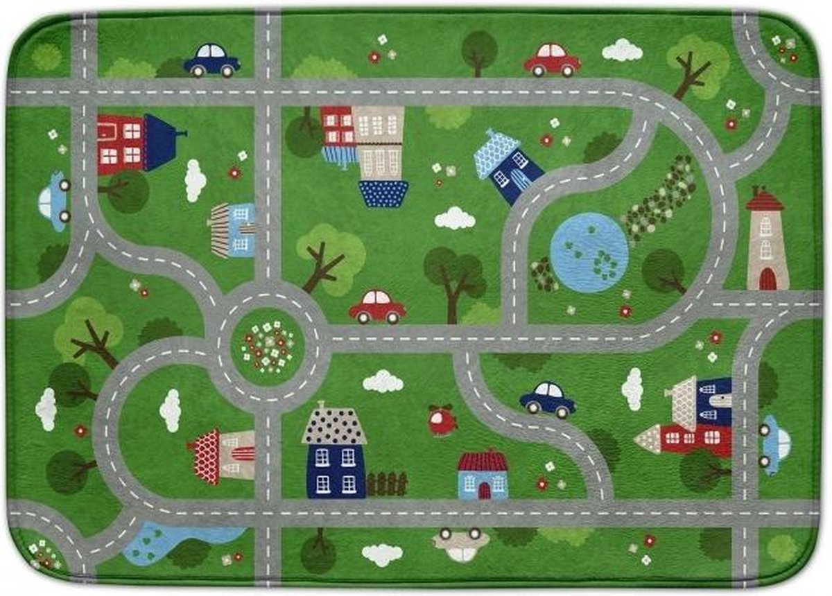 Achoka Verkeerskleed Ultrasoft 130 X 180 Cm  Groen