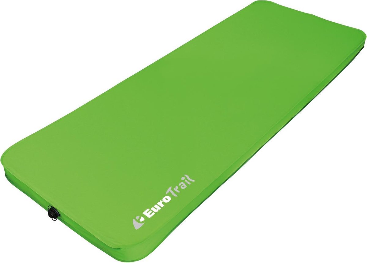 Eurotrail Relax SI Matras 200*77*7.5cm - Lime/Antraciet