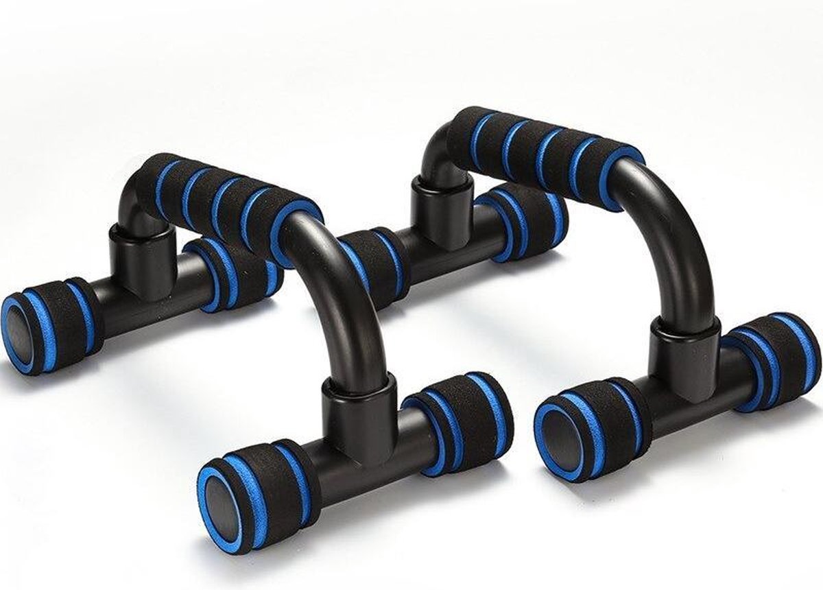 WiseGoods Push Up Bars - Training Opdruksteunen set - Push-Up Grips / Handgrepen - Parallettes - Gym - Workout - 2 stuks - Zwart