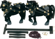 Wilesco - Pferdegespann Z431 Zwei Schwarzen Pferden ** - WIL00431 - modelbouwsets