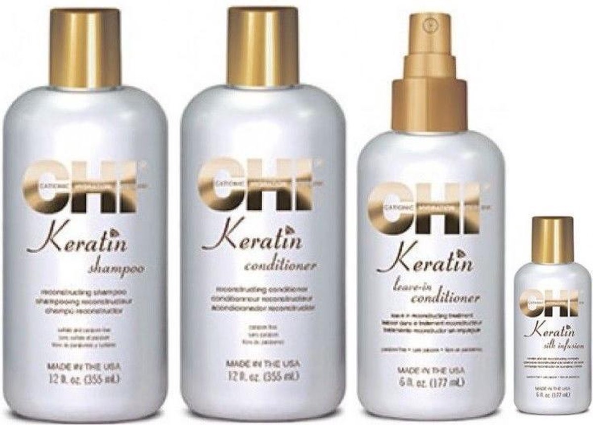 CHI Keratin Beschadigd Haar Pakket - 4 stuks - Geschenkset